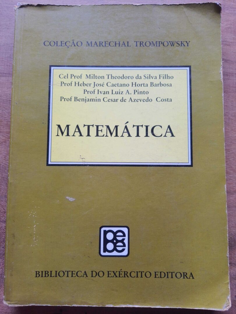 Matemática – coleção marechal Trompowsky